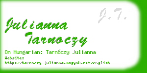 julianna tarnoczy business card